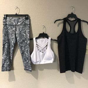 Women’s Sm KIAVA Leggings, bra and Lululemon tank